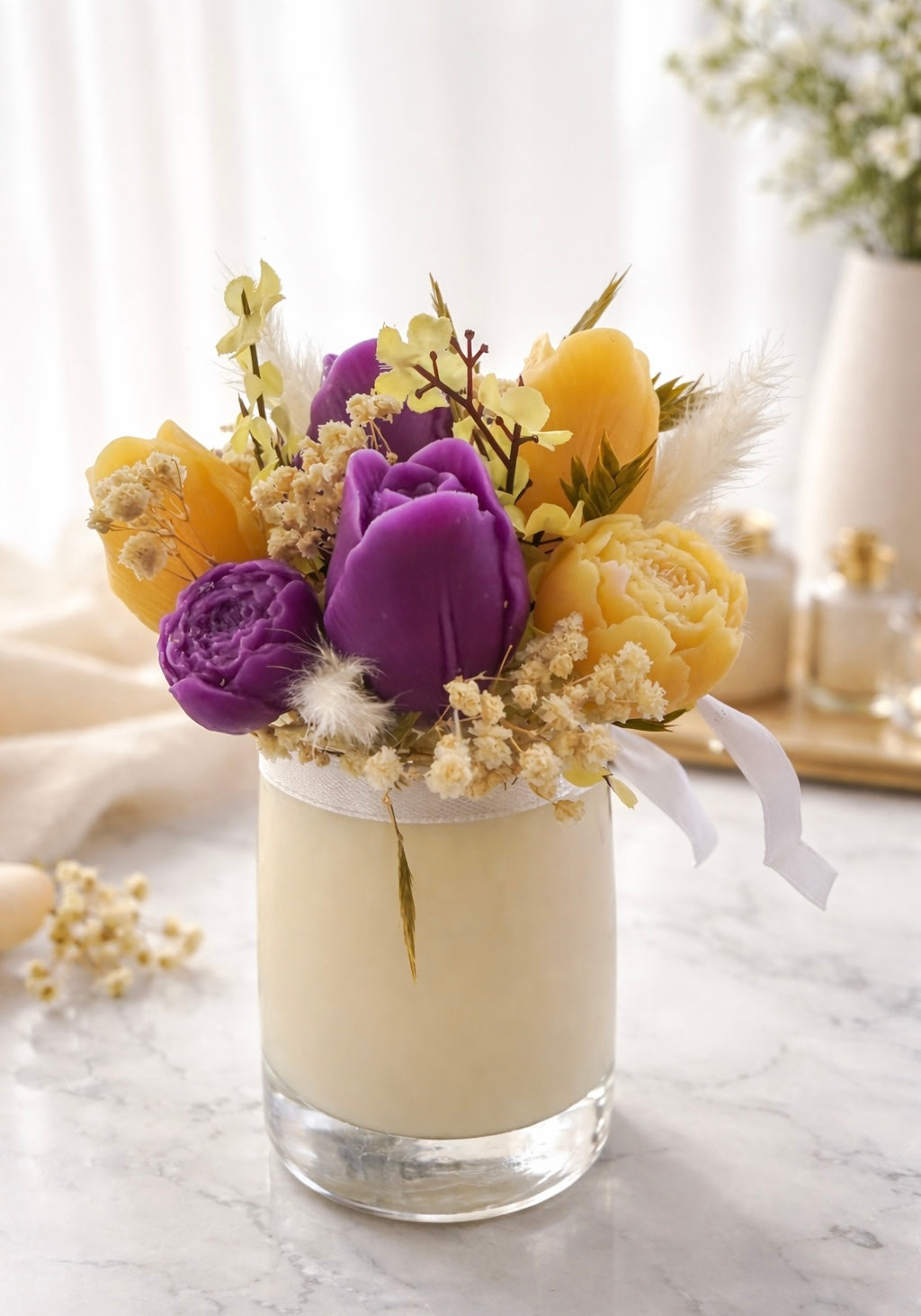 Faithful Candle Bouquet (12 Ounces)