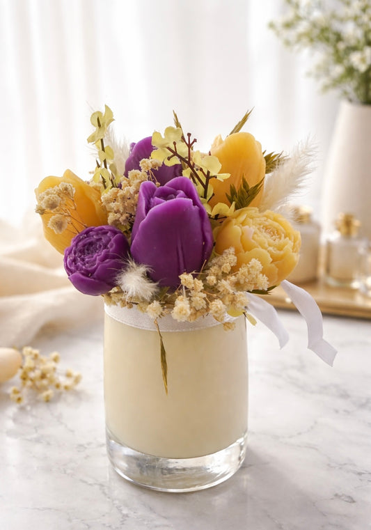 Faithful Candle Bouquet (12 Ounces)