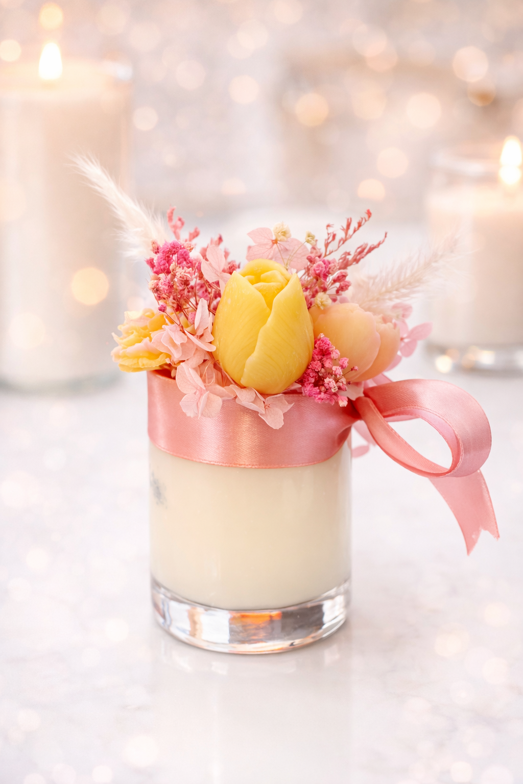 Faithful Candle Bouquet (12 Ounces)